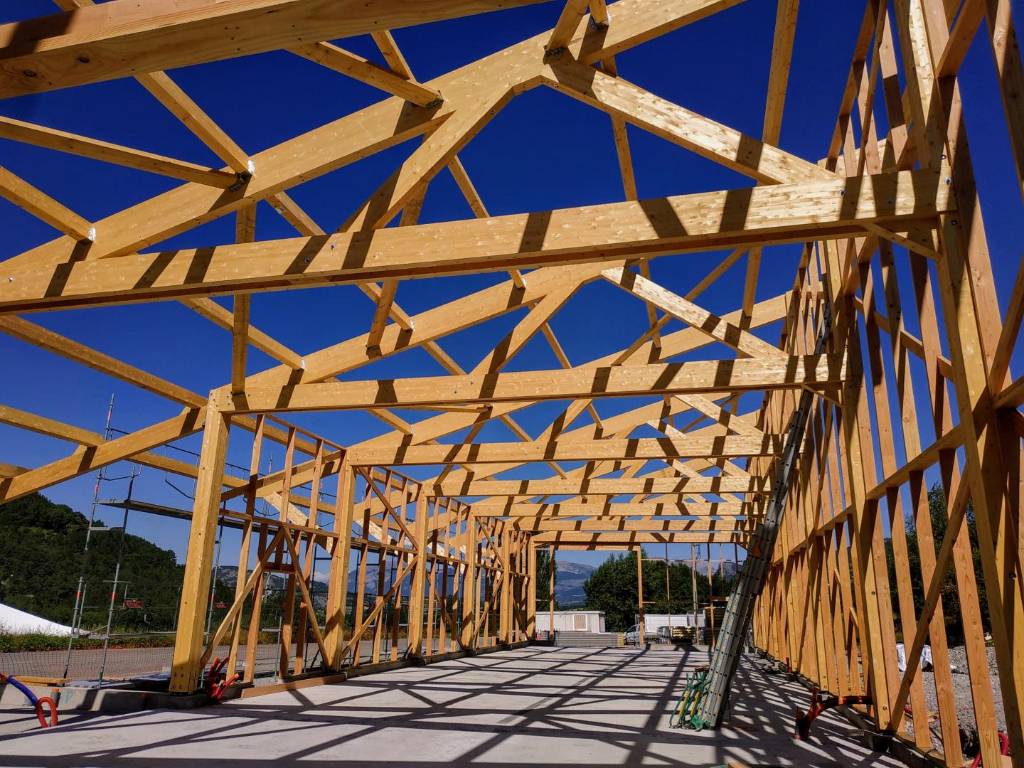 50m3 d'épicéa lamellé collé, conception Bonnefont