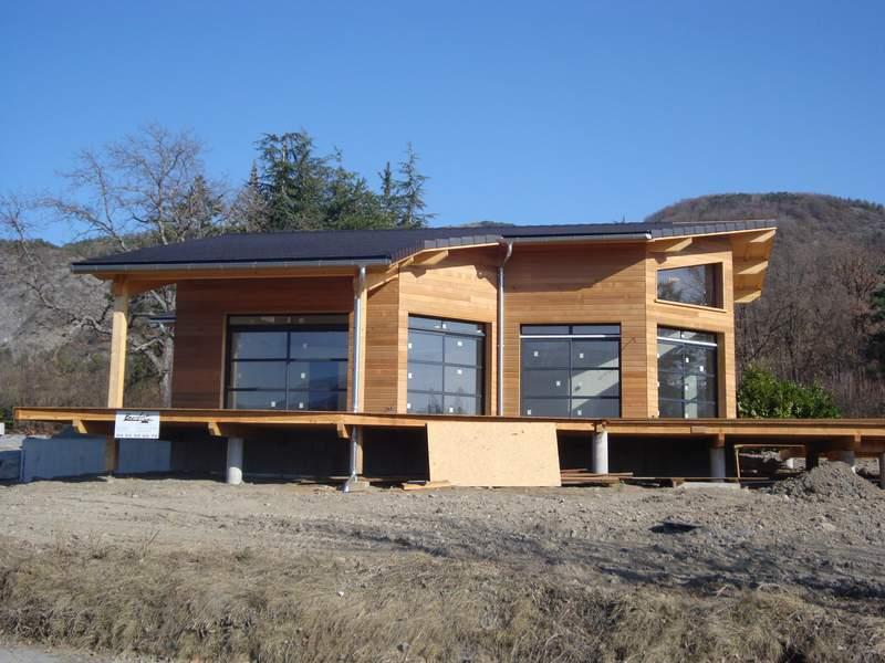 Ossature bois à Curban Bargage en red cedar