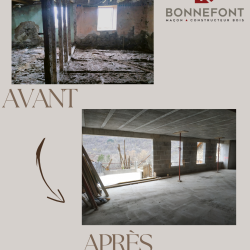 Création dalle béton sur voute